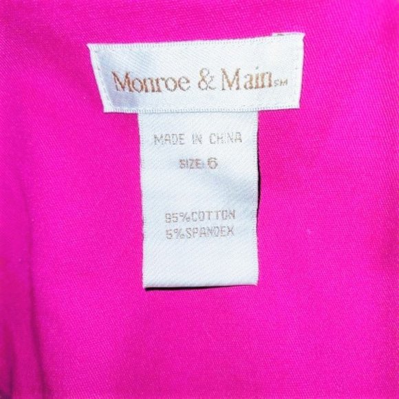 MONROE & MAIN FUCHSIA SINGLE BREASTED BLAZER SIZE 6 NWOT - Picture 5 of 6